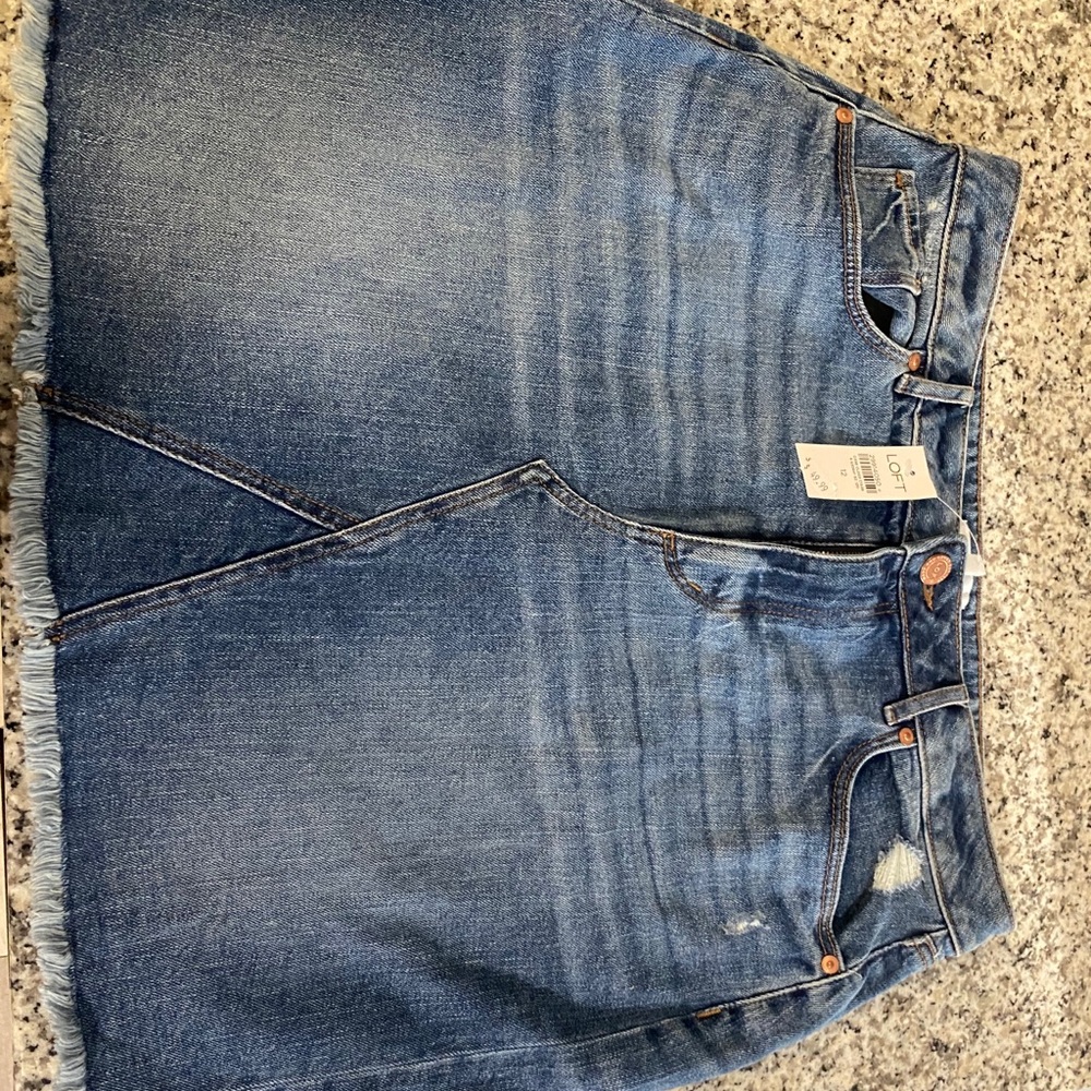 Loft denim skirt